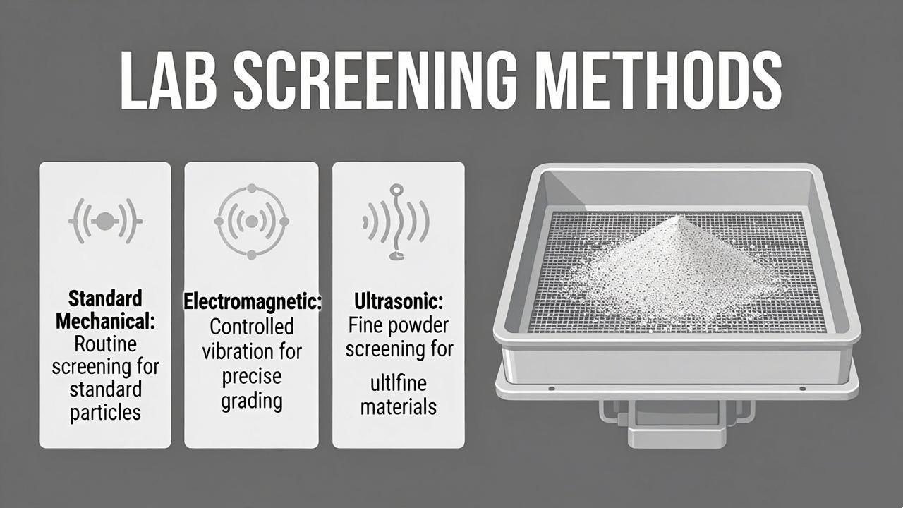 Laboratory sieve shaker types for different screening applications